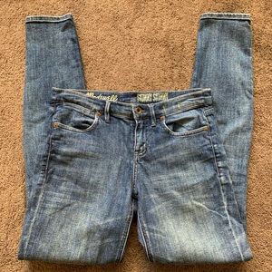 Madewell 10” High Rise Blue Skinny Jeans Size 27